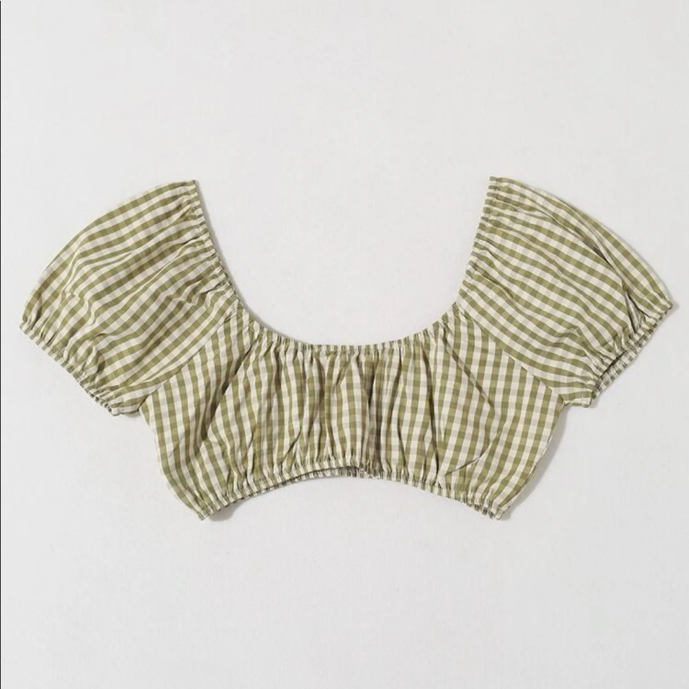 Shein stripped crop top